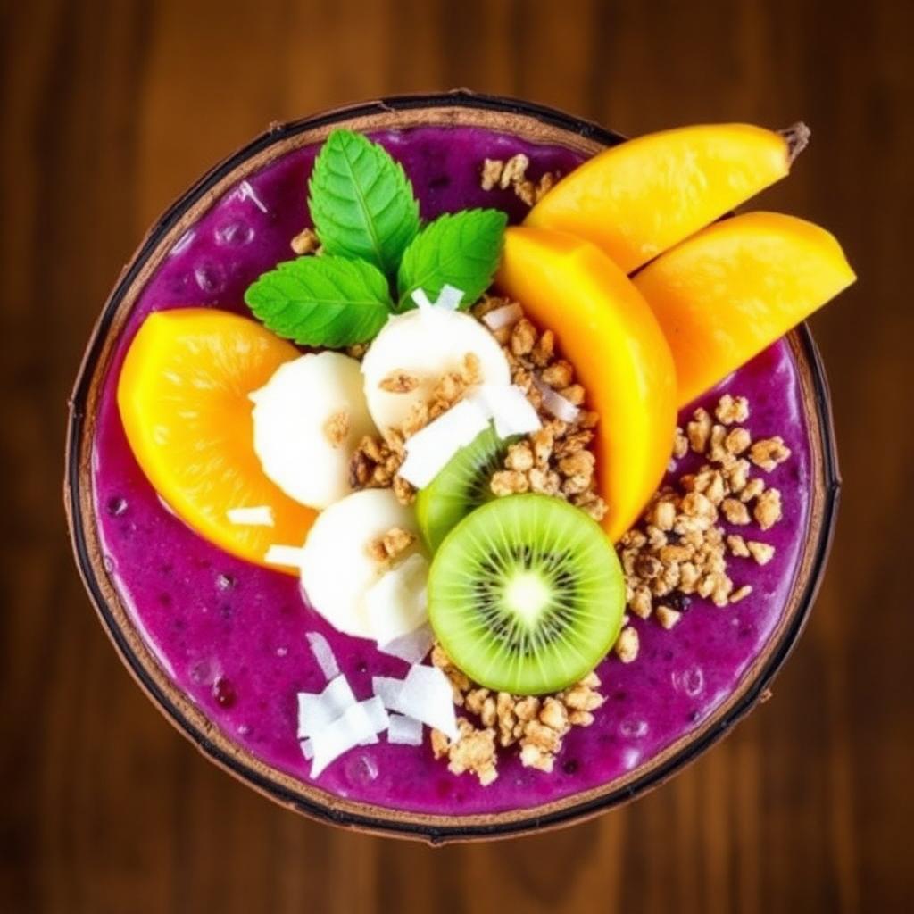 Tropical Açaí Bowl with Mango and Coconut