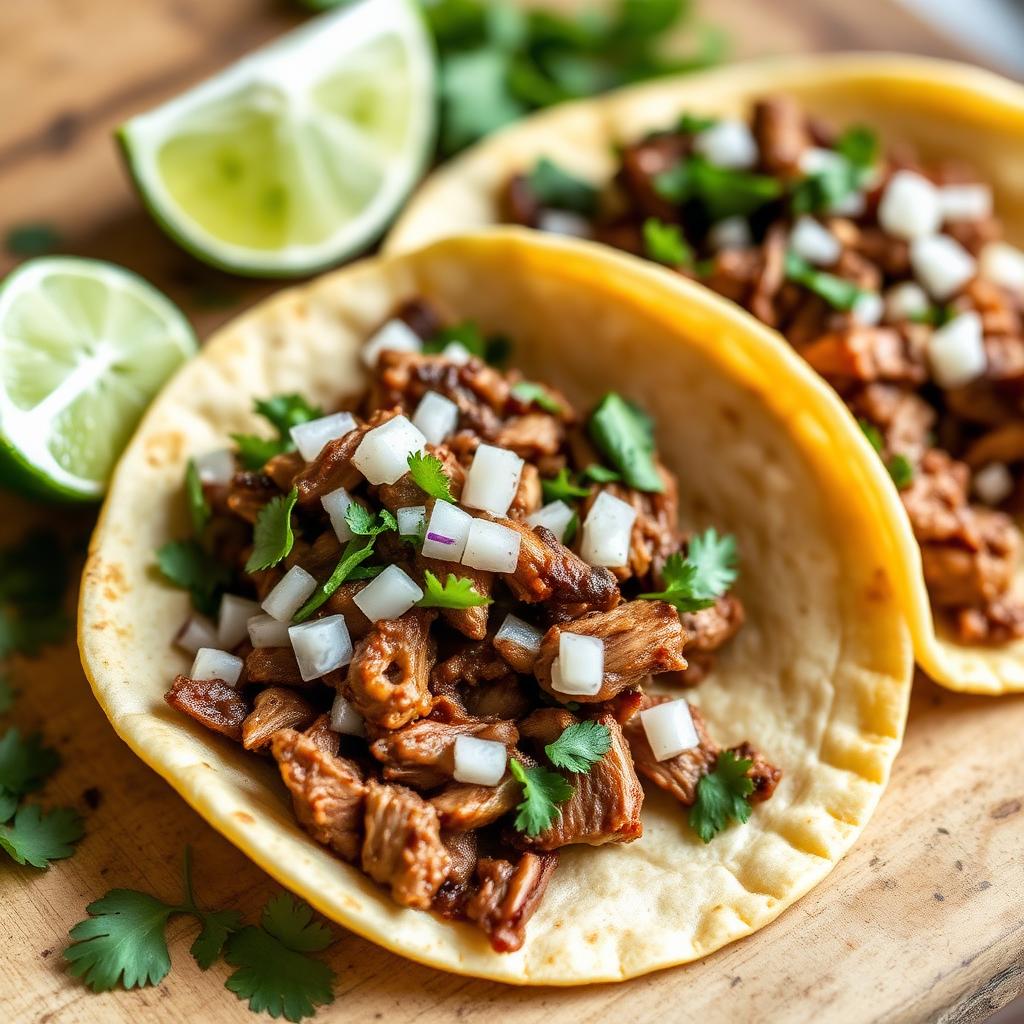 Slow-Braised Pork Carnitas Tacos